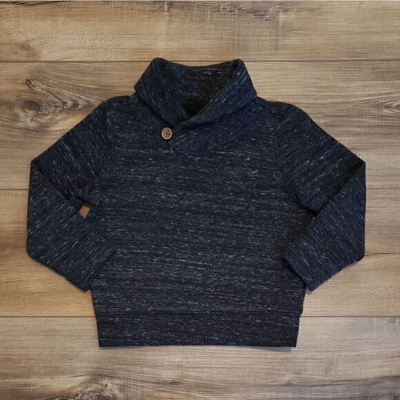 Old Navy Charcoal Collared Sweater Size 3T - Picture 1 of 3